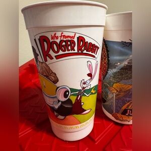 Who Framed Roger Rabbit and Jurassic Park collectors McDonald cups